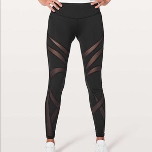 Lululemon Wunder Under High Rise Tight with Mesh